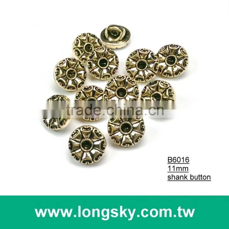 (#B6019/11mm) anthentic plated plastic small buttons for dress shirt from Taiwan