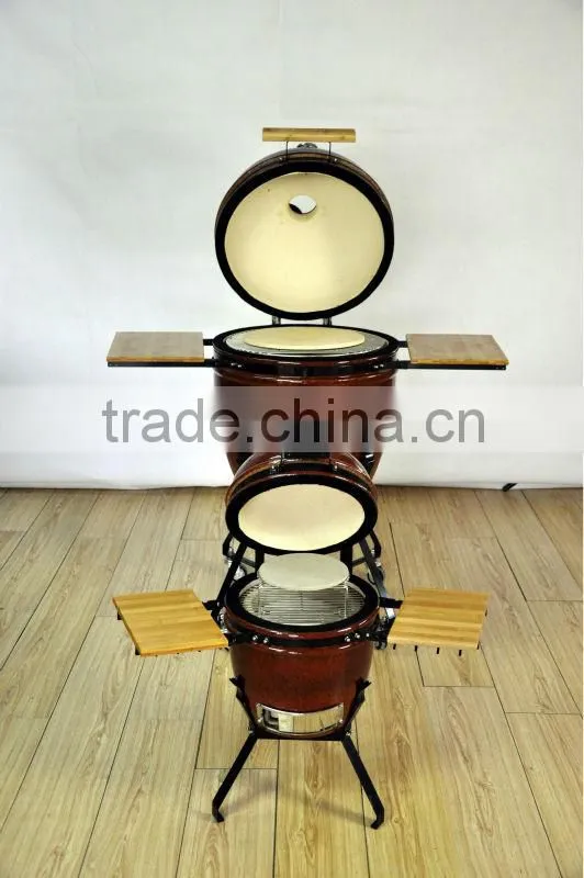 glossy glazed ceramic kamado grill