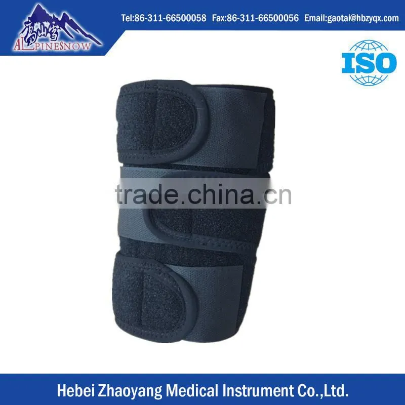 Neoprene Open Patella knee brace with adjustable hinges
