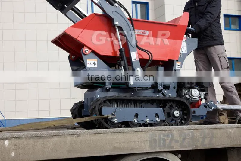 BY800 mini track dumper for sales hydraulic mini dumper