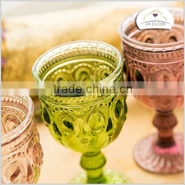 color glass drinkware unique drinkware christmas drinkware/wine glass