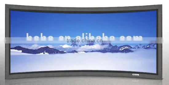 High Contrast Theatre Fabric / fixed frame screen for high level home theater
