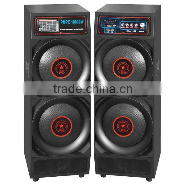 2.0 professional stage high power speaker box with USB/SD/FM