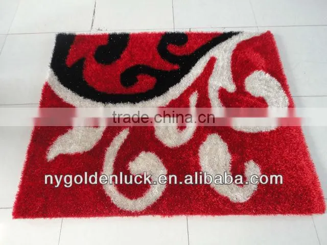 rubber backed shaggy hand tuft carpet