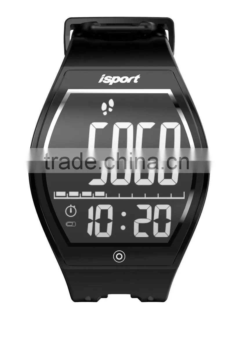 Bluetooth ce rohs smart watch with Curved E-ink Touch Screen fitness watch