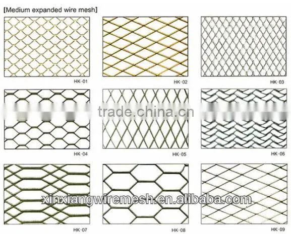 Expanded mesh fence
