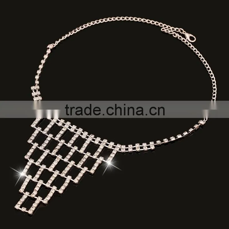 2016 trendy design shining luxury bridal jewelry wedding jewelry set