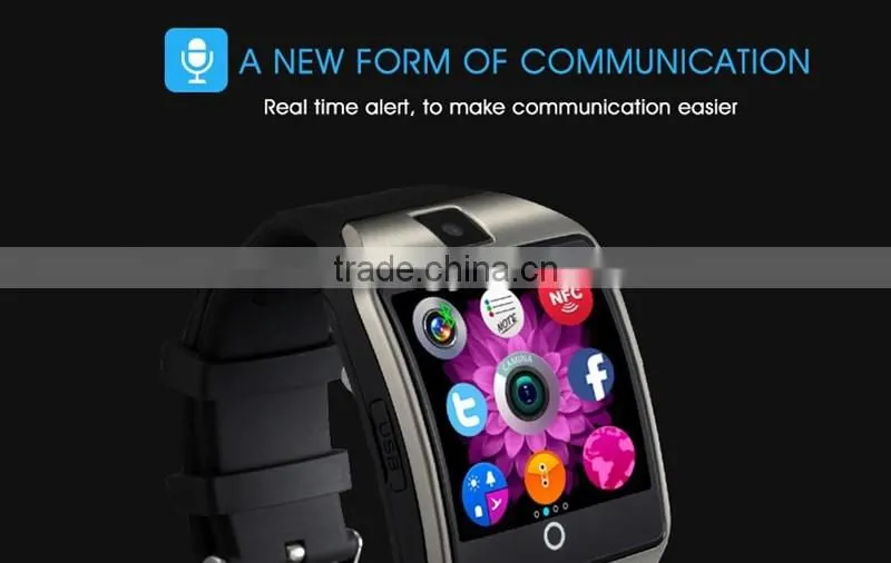 with Touch Screen camera TF card Bluetooth smart watch apro for Android and IOS Phone 2016 Q18 SmartWatch