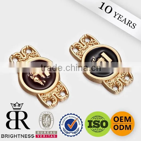 Custom clothing label handbag logo metal plate for clothing