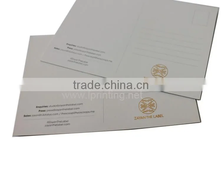 Hot stamping fashion postcard printing