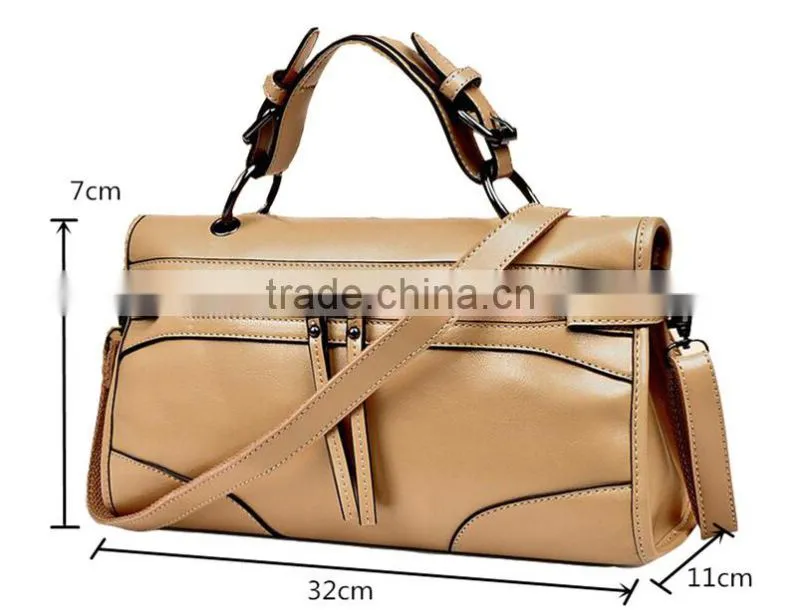 2016 tote leather bags woman lady handbag fashion genuine leather handbag