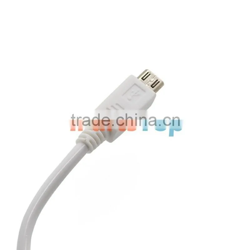 Factory Wholesale White 2A Car Charger For Samsung HTC With Micro USB Cable Line With Retail Package Box