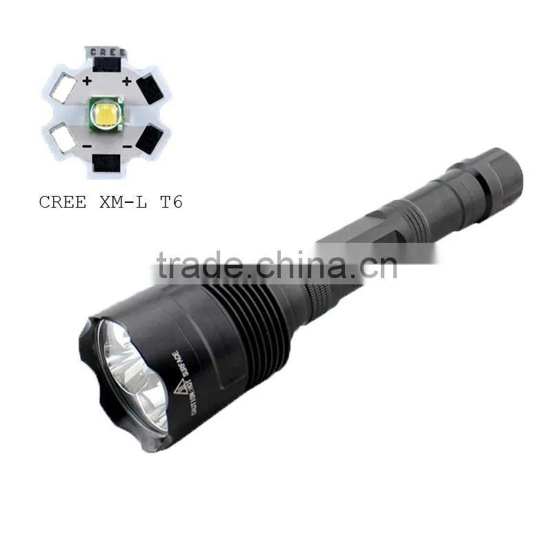 C8-3T6 Rechargeable 3*XML L2 T6 LED hight brightest flashlight 3800LM police xml t6 flashlight