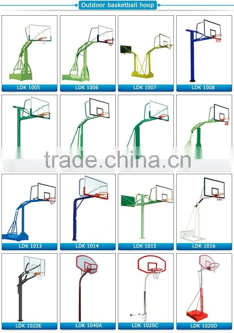 Indoor hydraulic basketball hoop