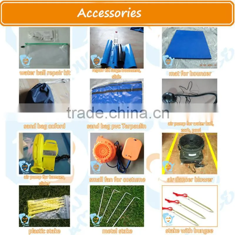 inflatable bouncer slide 0.55mm pvc tarpaulin inflatable bouncer combo