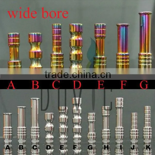 wholesale shenzhen Dovic wide bore drip tips stainless steel and acrylic wide bore
