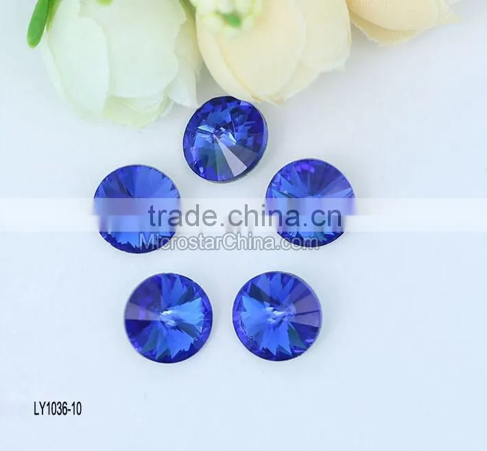 wholesale DIY pointed 6-30mm colorful crystal beads