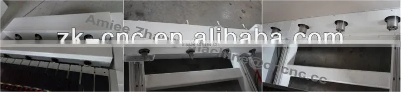 4 Spindles 4 Axis Wood CNC Router With Moving Table Original 4 Axis NcStudio Controlling 1300*130mm ZK-1313-4