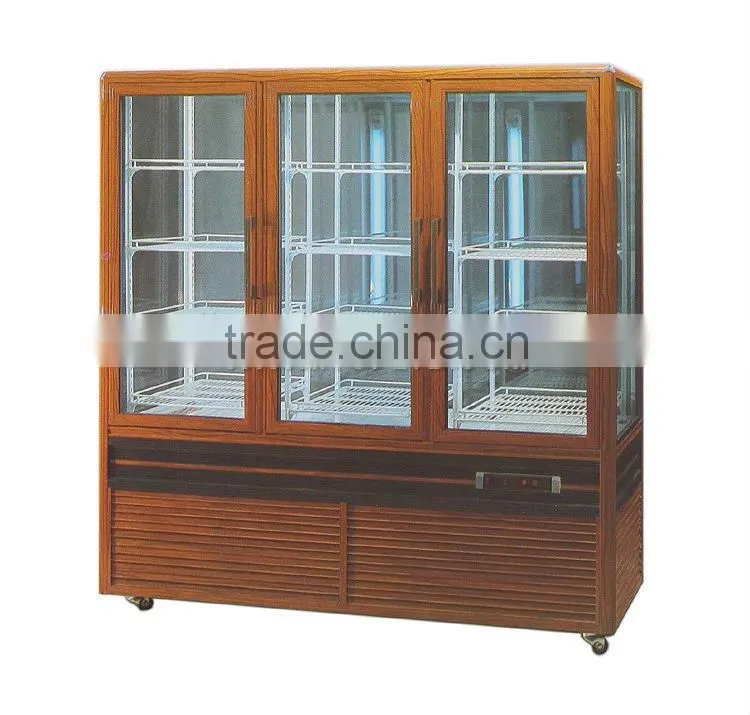 Elegant style (Rotating) Quadrilateral glass showcase