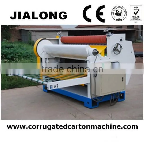 JL-1 corrugated carboard production line including single facer mill roll stand and slitting cutting machine