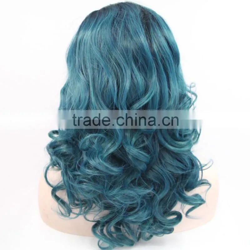Large Stock Wholesale Price Colorful Synthetic hair wig