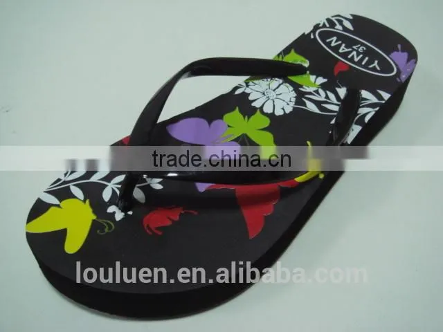 663 LOULUEN Wholesale Women Fashional EVA Wedge Flip Flop Sandals
