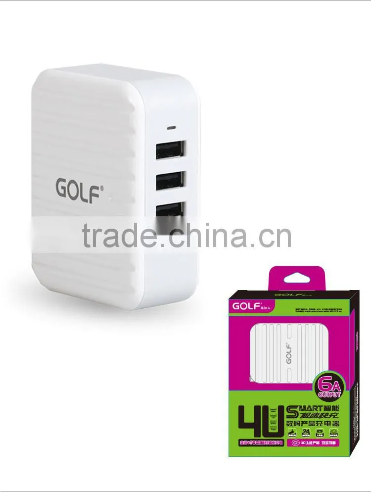 golf new design usb charger multi port usb chargers with 5 port plug