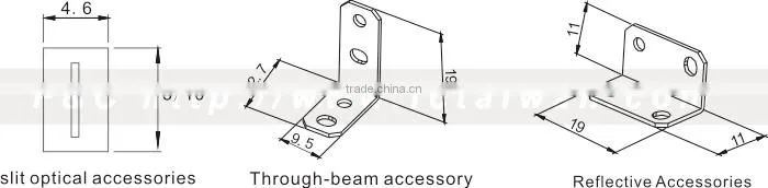 FPJ series photo sensors switches, small rectangle, finger tip size,small infrared sensors