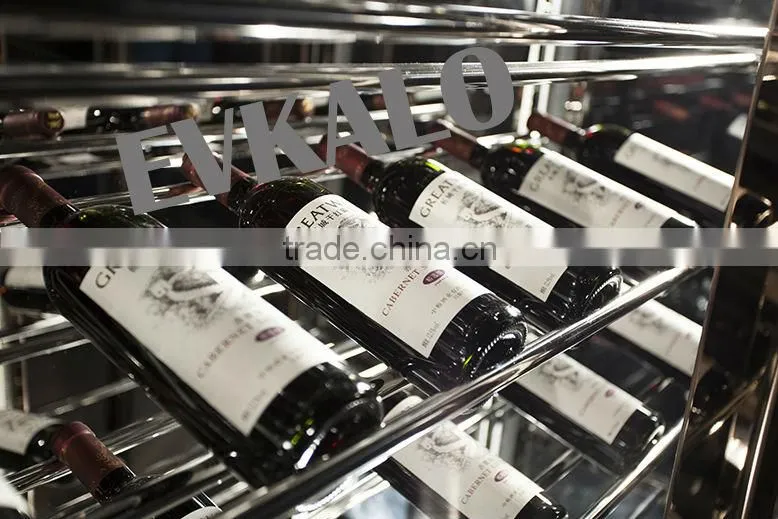 luxury wine cooler for hotel/stainless steel wine chiller