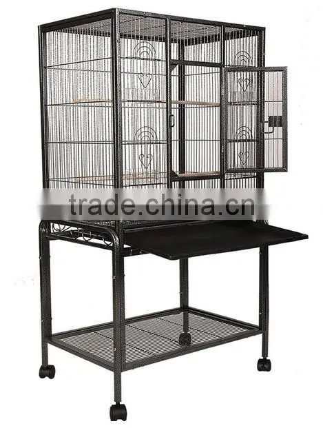 New Design Iron Wire Bird Cage with Stand and Wheels