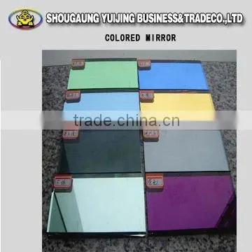 blue/bronze/tinted mirror, color mirror for home, hotel decoration