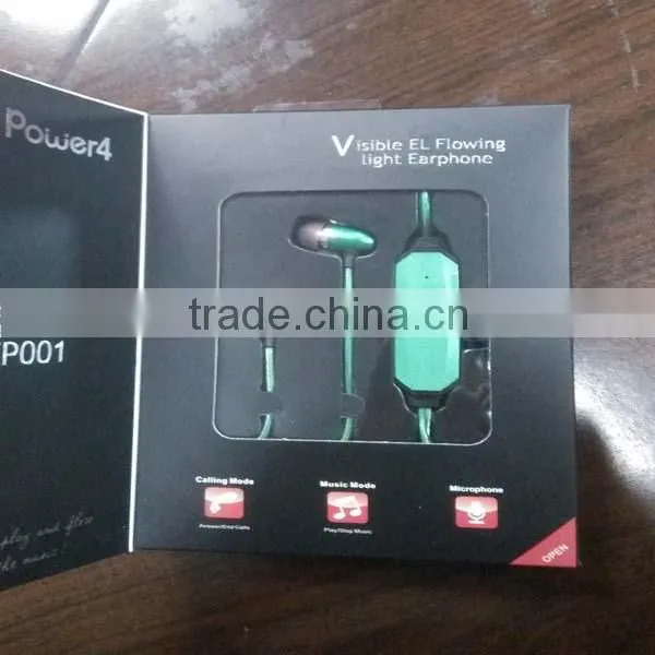 Flashing Light 3.5mm Connectors Luminous Earphone