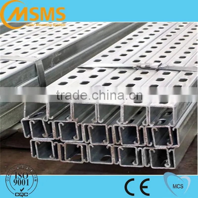 Best selling anodized aluminum solar mounting rail