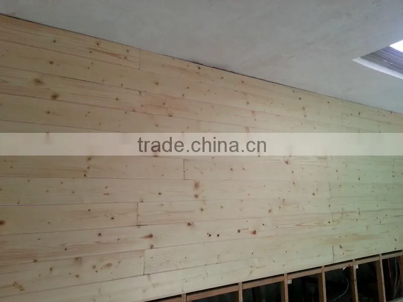 Finished Various Color Reclaimed Pine/Larch Solid Wood Flrooing for Wallboard