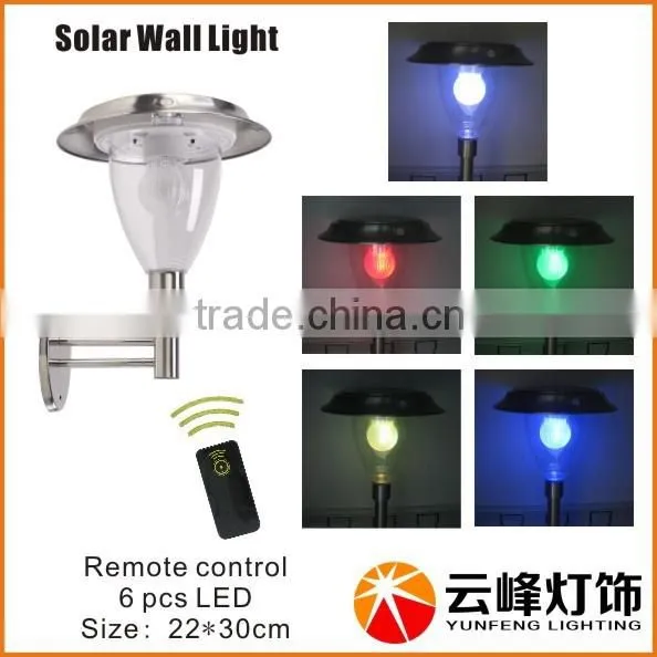 hot selling stainless steel solar led outdoor wall light solar wall led light outdoor wall lighting