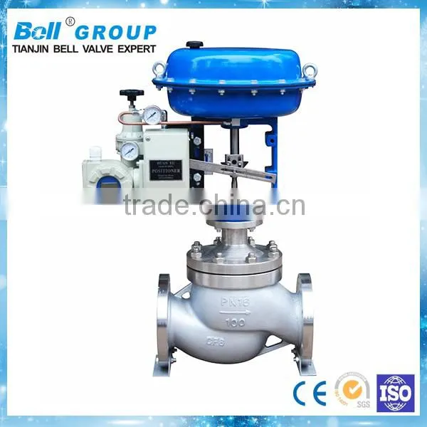 Pneumatic DN100 carbon steel butterfly valve