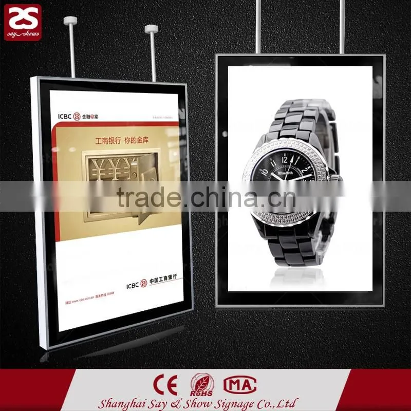 Wholesale advertisng snap open menu board LED magnetic light box
