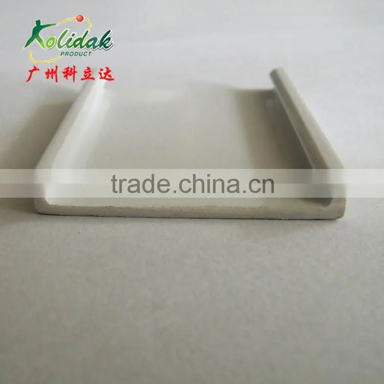 Gray Customized plastic extrusion PVC profile