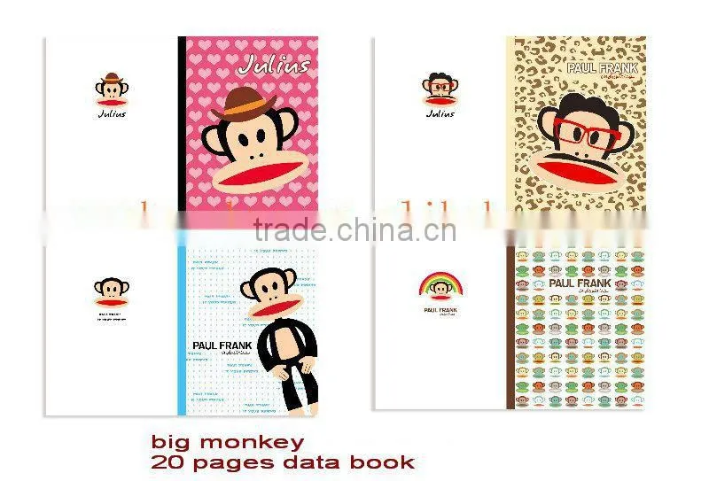 hot Sale paper note book / high quality fashion handmade clear book/data book