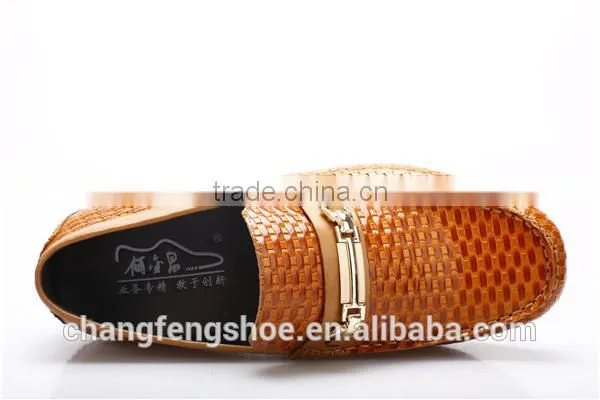 Men casual flat leather shoe/elevator shoes/casual breathable shoes