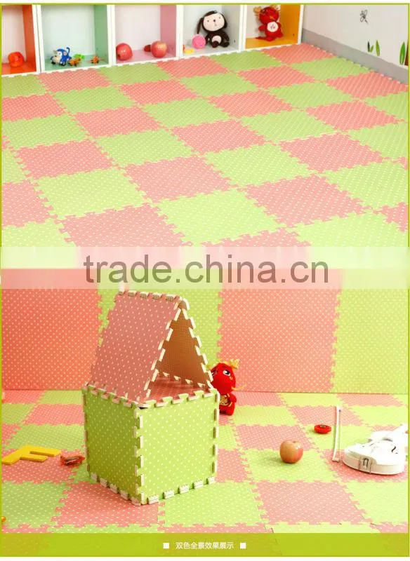 high quality colorful print polka dot indoor foam play area