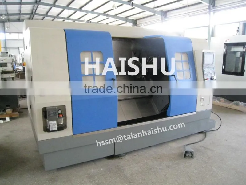 cnc metal slant bed lathe with live tool CNC350A turning milling center