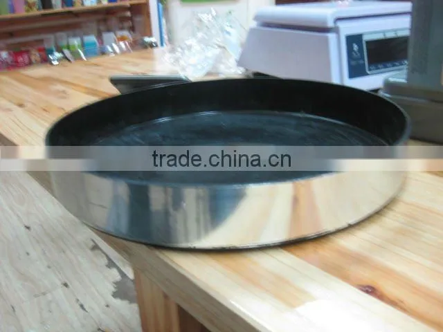 pastic non-slip custom black plastic plate for food serving