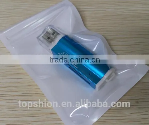 Promotional products metal aluminum card reader, smart card reader, all in one usb card reader