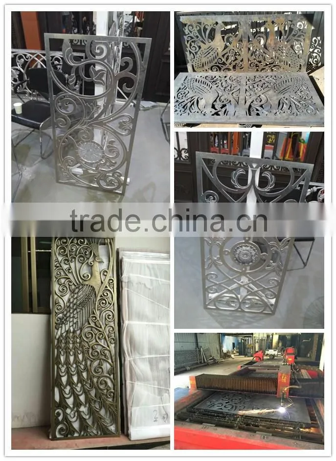 Alibaba China wholesaler new design iron main gate iron pipe gate design