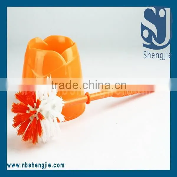 Trade Assurance Hot Selling Cheap Cleaning Clear Plastic Toilet Brush with Holder