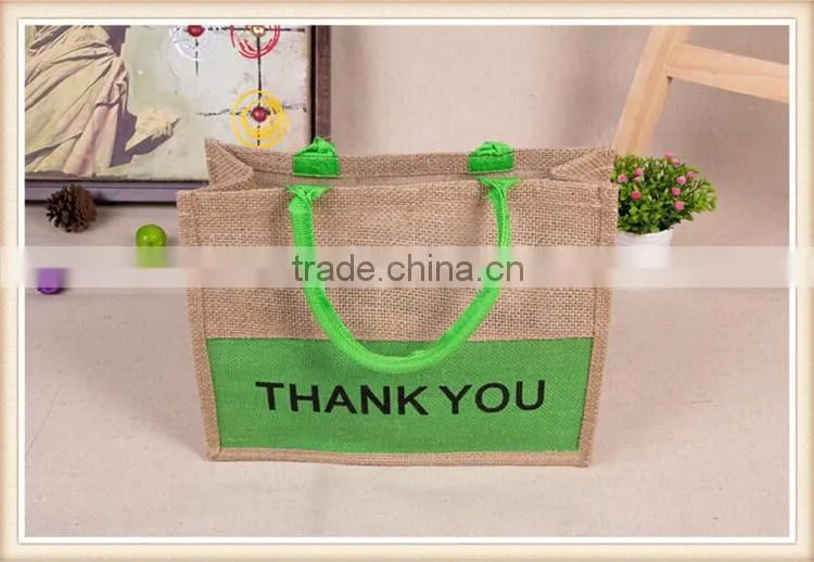 Thank you jute bag for promotion