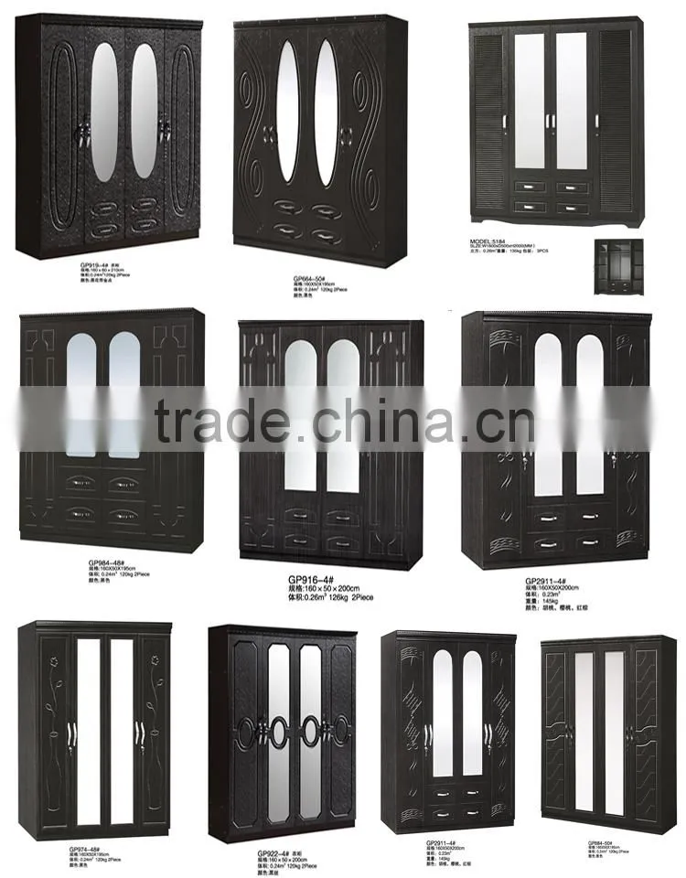 Hand Carved Wood Wardrobe Closet Cabinet With Storage