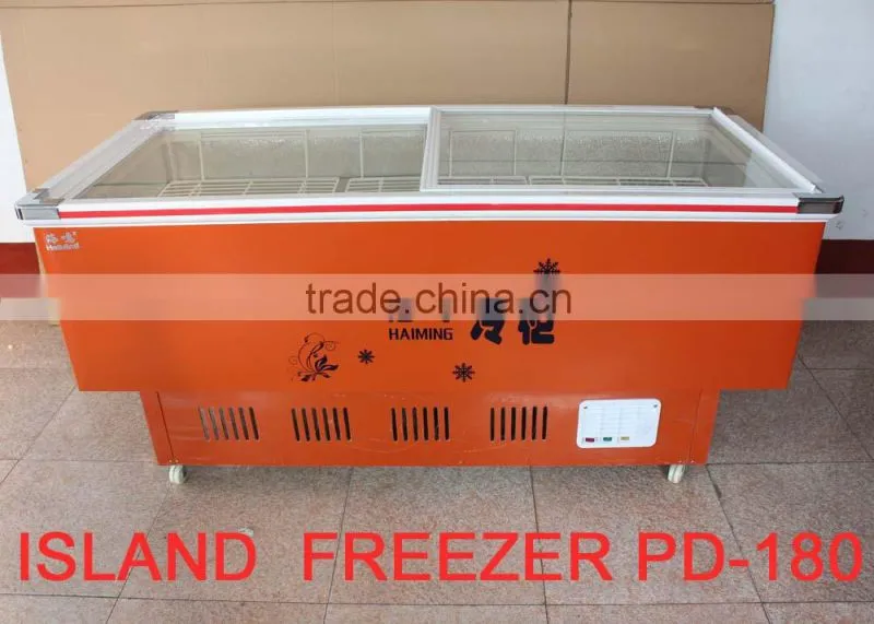 PD-180R supermarket double glass door produce coolers 428L