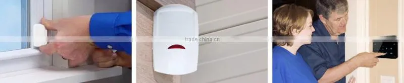 Newest GSM wireless auto dial mobile call gsm anti burglar alarm system security home wireless calling system